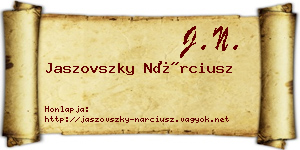 Jaszovszky Nárciusz névjegykártya